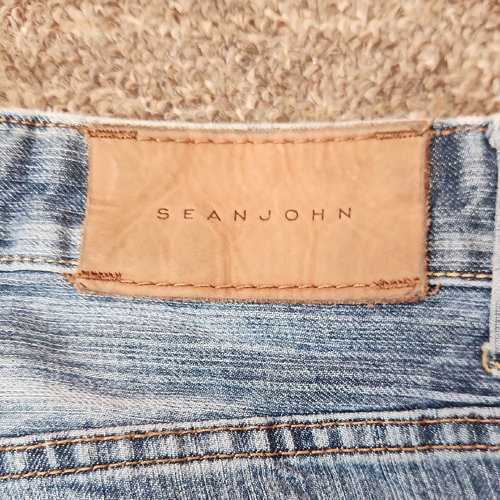 Sean John Relaxed Denim Jeans in Light Blue Size 36x32 - Picture 5 of 8